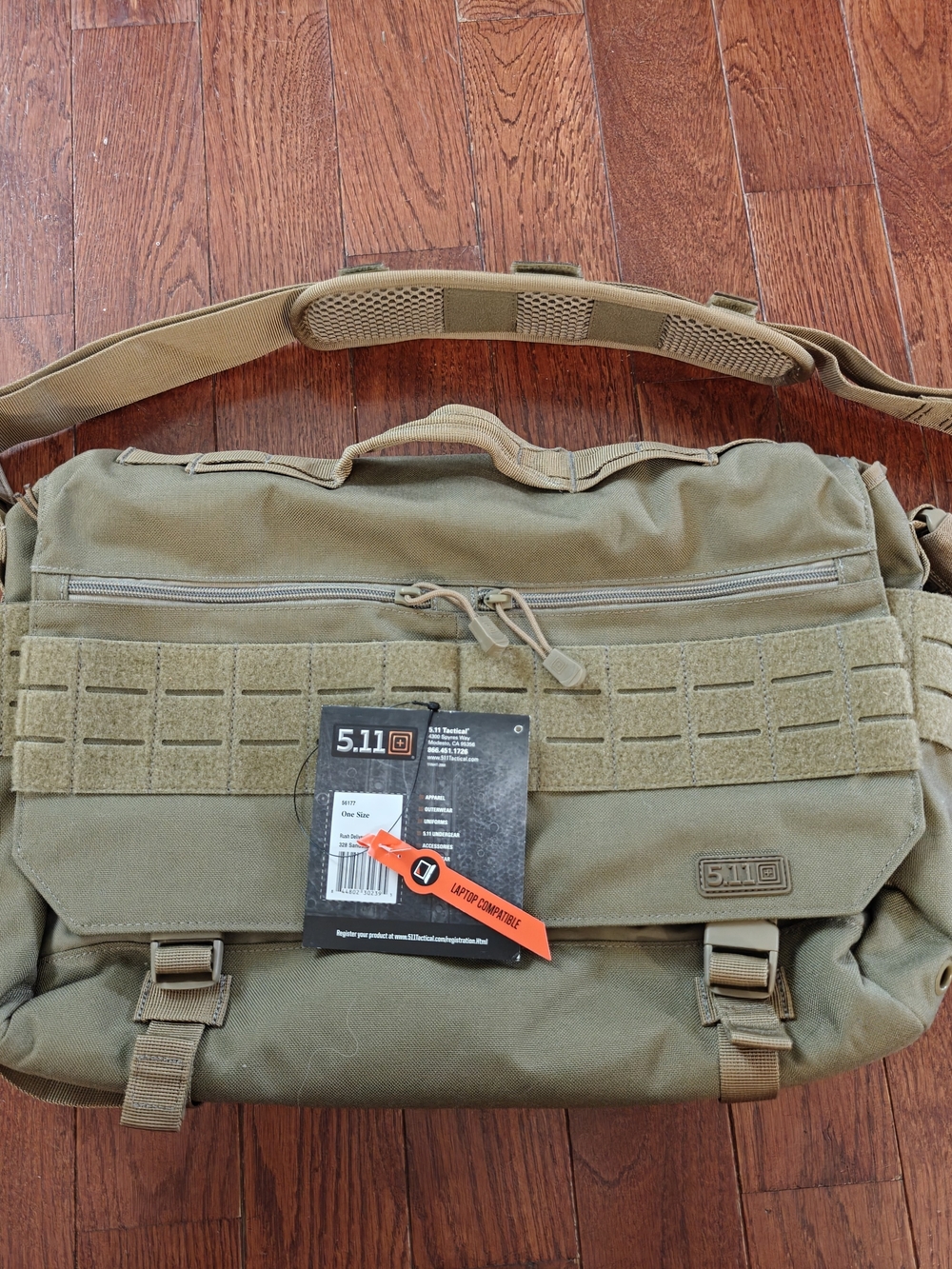 5.11 Tactical Rush Delivery Lima Messenger Bag Sandstone With Tag